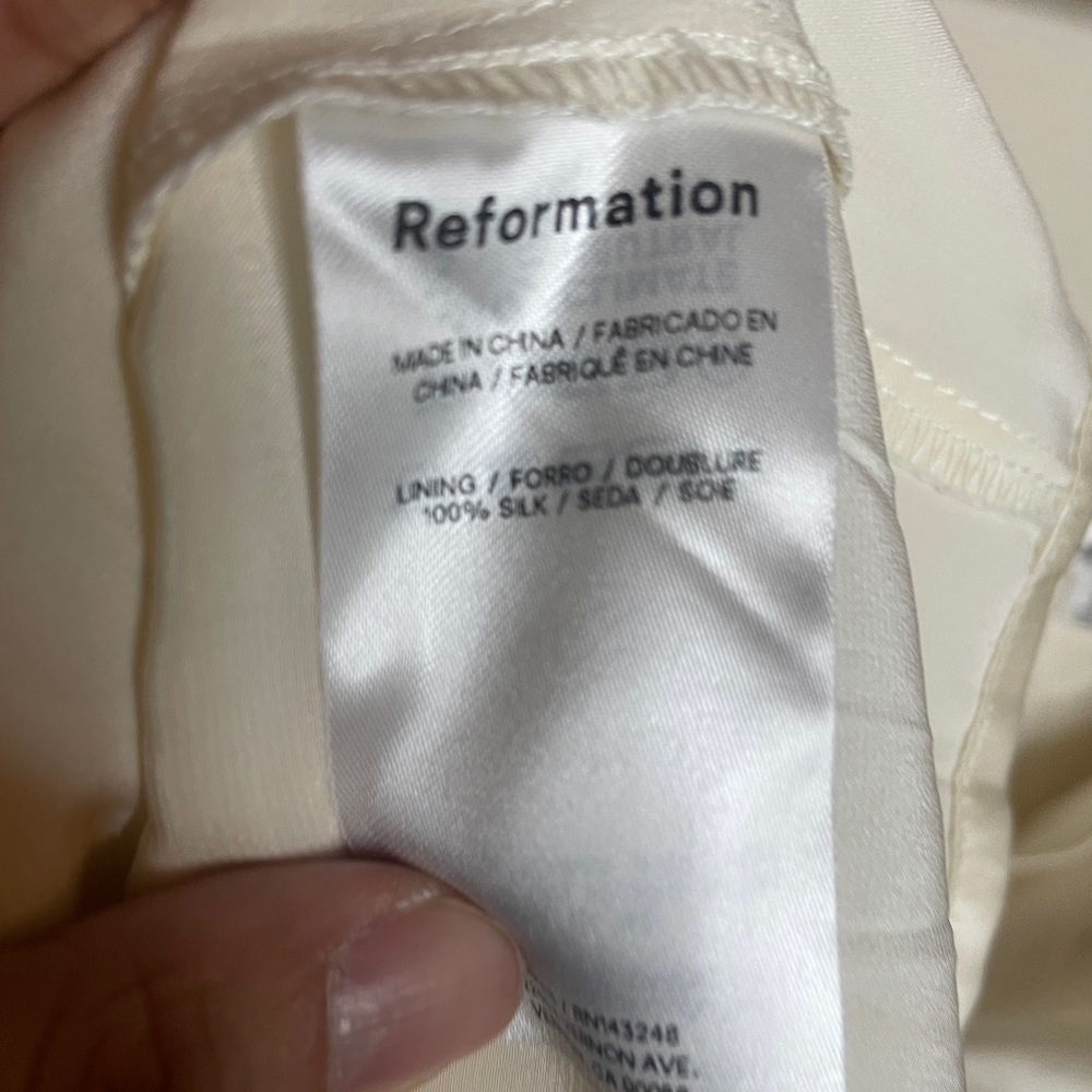 EUC Reformation Silk Slip Dress Size 2 - Picture 4 of 4